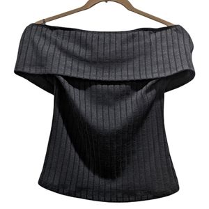 Shein Off-the-Shoulder Black Top